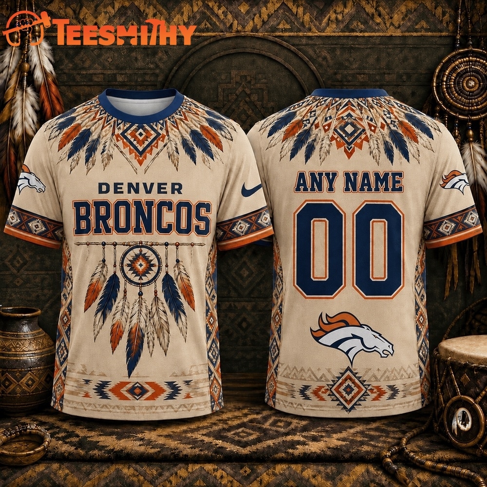 Denver Broncos 2026 NFL Native American Heritage 3D Shirt