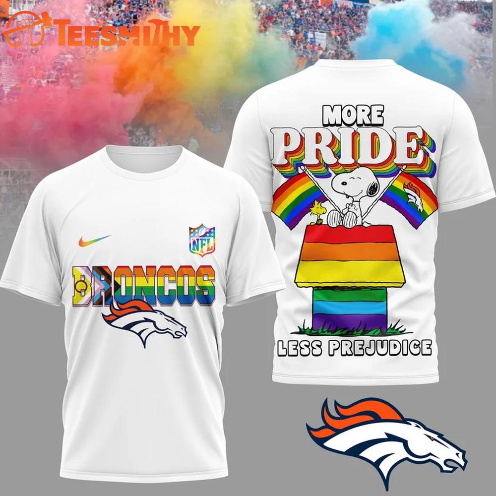 Denver Broncos 2026 NFL Snoopy Pride Month 3D T-Shirt