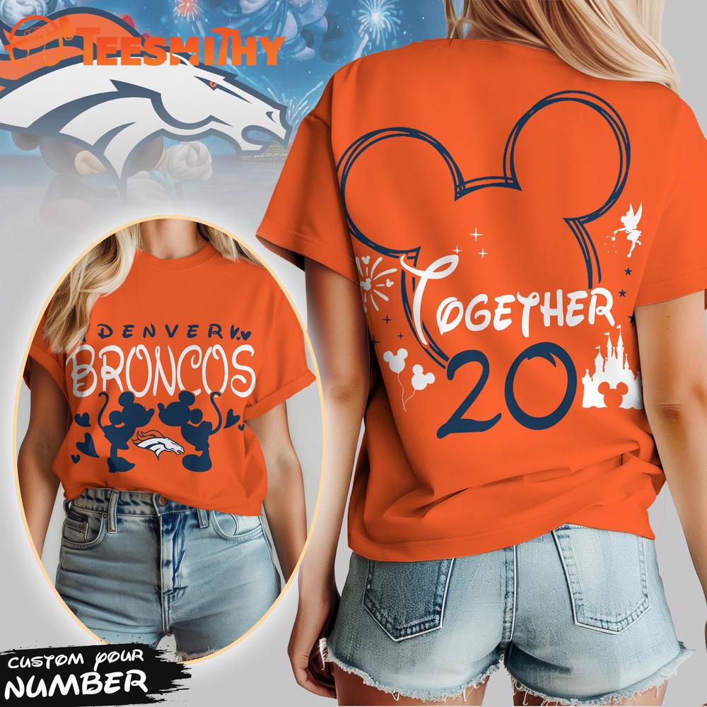 Denver Broncos 2026 NFL Valentine Mickey Unisex 3D Shirt