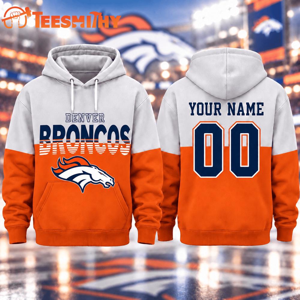 Denver Broncos 2026 NFL Varsity Stripe Hoodie