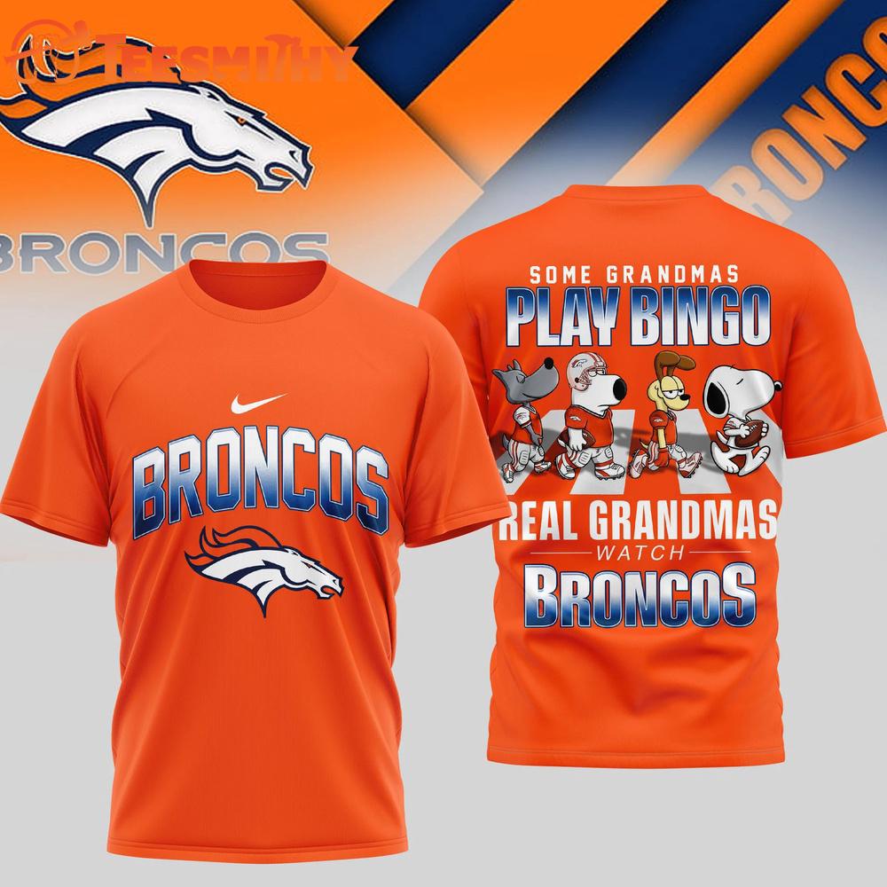 Denver Broncos NFL Cartoon Prime Time New Design 3D Shirt