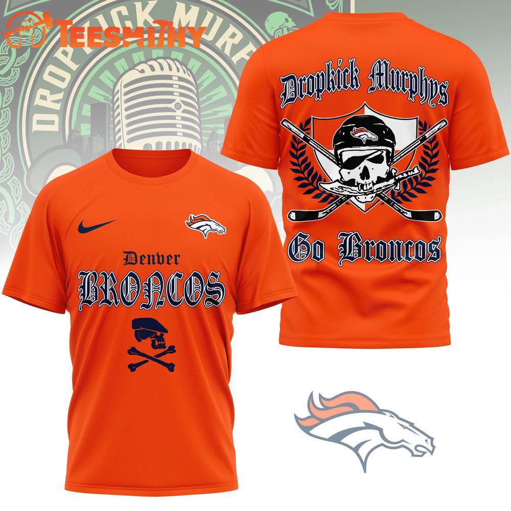 Denver Broncos NFL Dropkick Murphys Fan 3D T Shirt