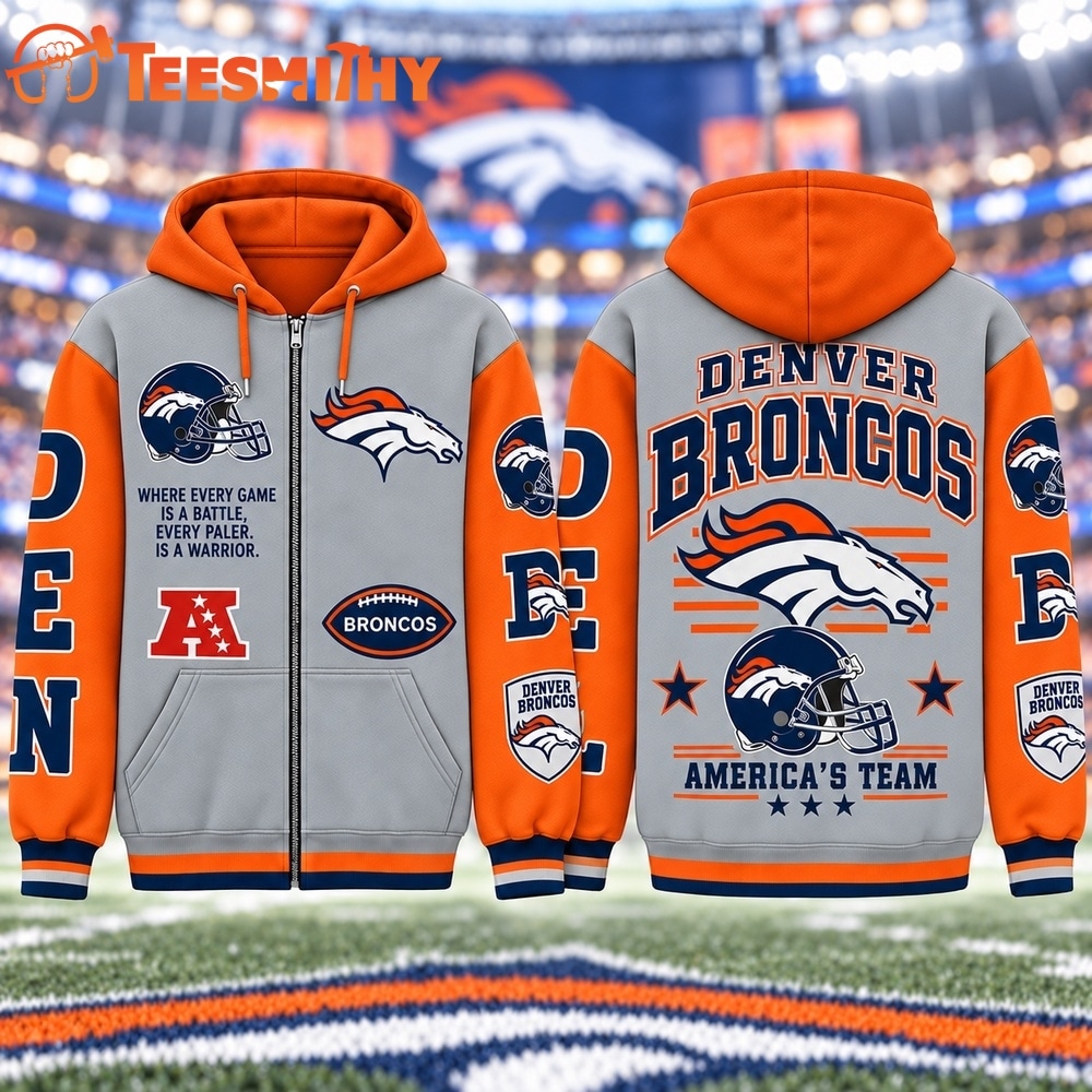 Denver Broncos NFL Gridiron Heritage Zip Hoodie