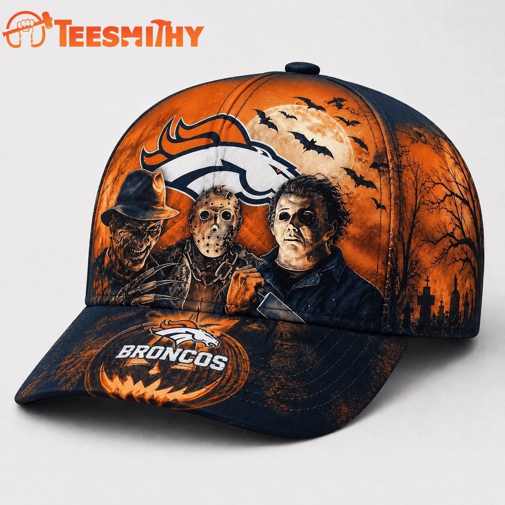 Denver Broncos NFL Horror Night Halloween 2026 Design Classic Cap