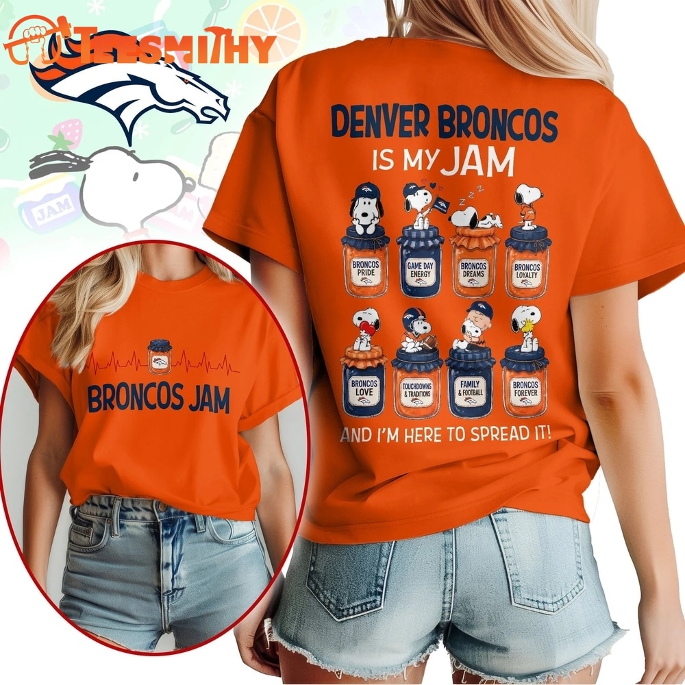 Denver Broncos NFL Jam Snoopy Peanuts Football Fan 3D Shirt