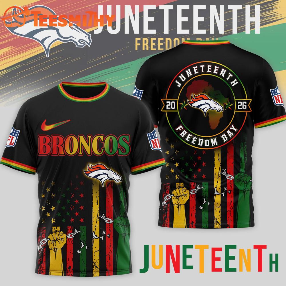 Denver Broncos NFL Juneteenth Strong Together Limited Edition 3D Shirt
