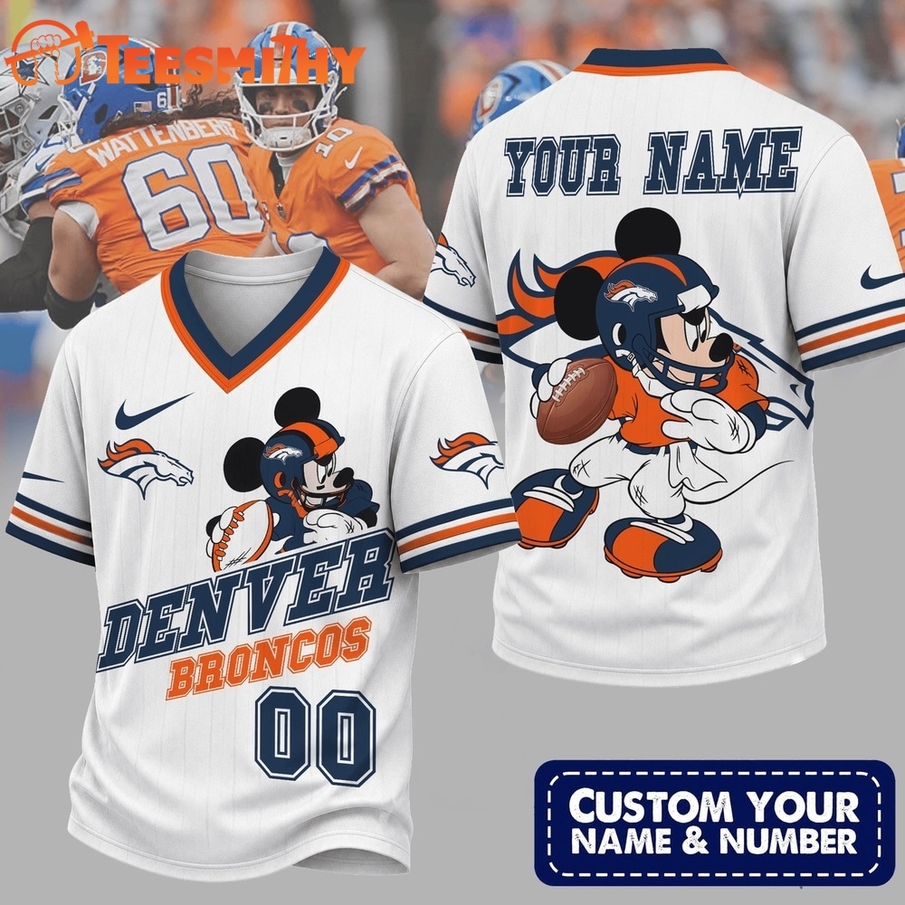 Denver Broncos NFL Mickey Quarterback Football Jersey