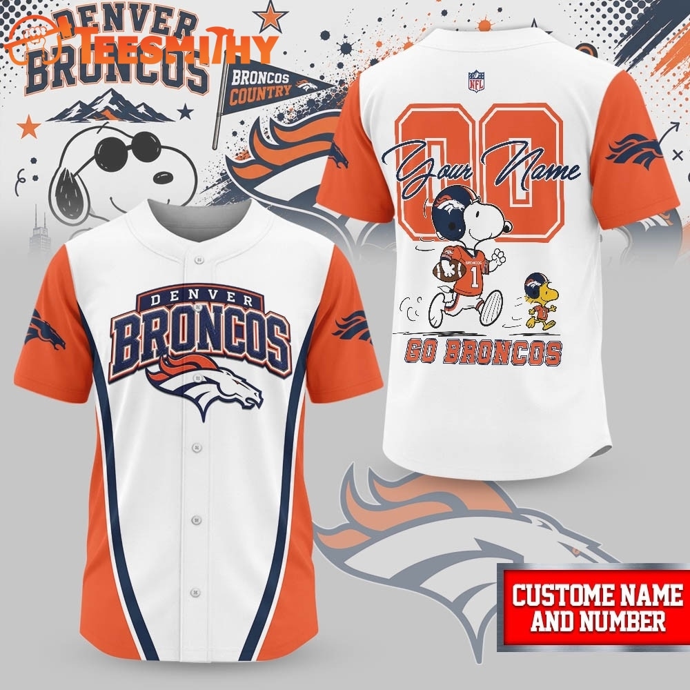Denver Broncos NFL Snoopy Ultimate Game Day Personalized Jersey Shirt