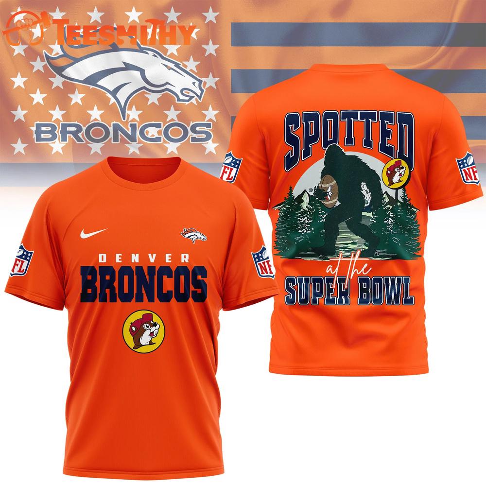 Denver Broncos NFL Spotted at the Super Bowl 3D Shirt