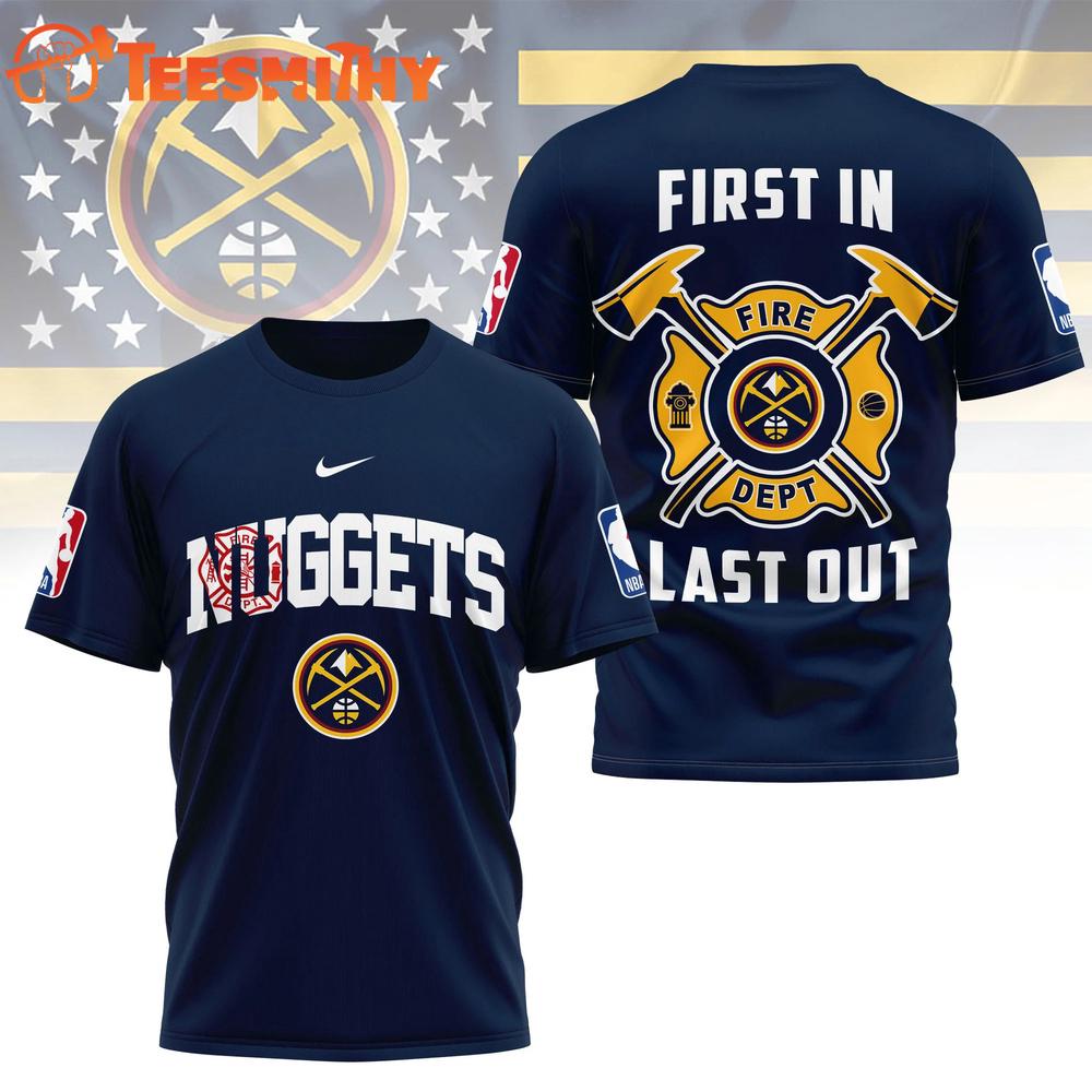 Denver Nuggets 2026 NBA Fire Dept Special New 3D Shirt