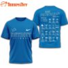 Detroit Lions 2025 Football Schedule Unisex 3D Shirt