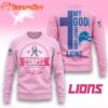 Denver Broncos 2025 NFL My God Is Stronger Than Breast Cancer Chritmas Sweater