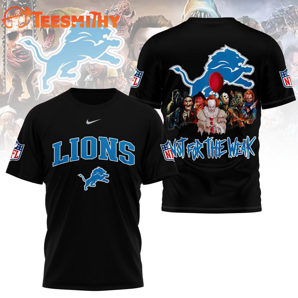 Detroit Lions 2025 NFL Not For The Weak Halloween All Over Print Shirt