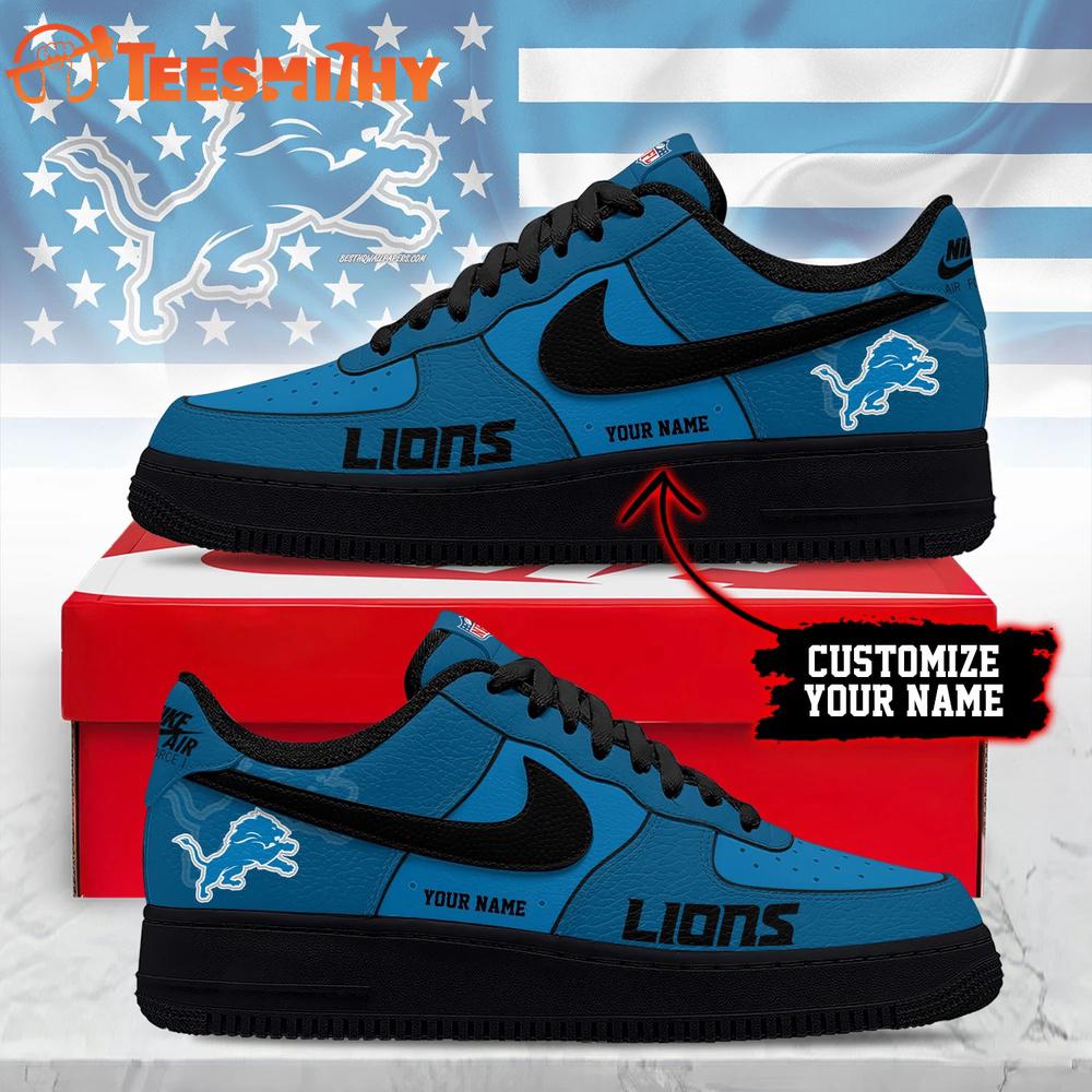 Detroit Lions 2026 NFL Custom Air Force 1 Shoes Sneaker