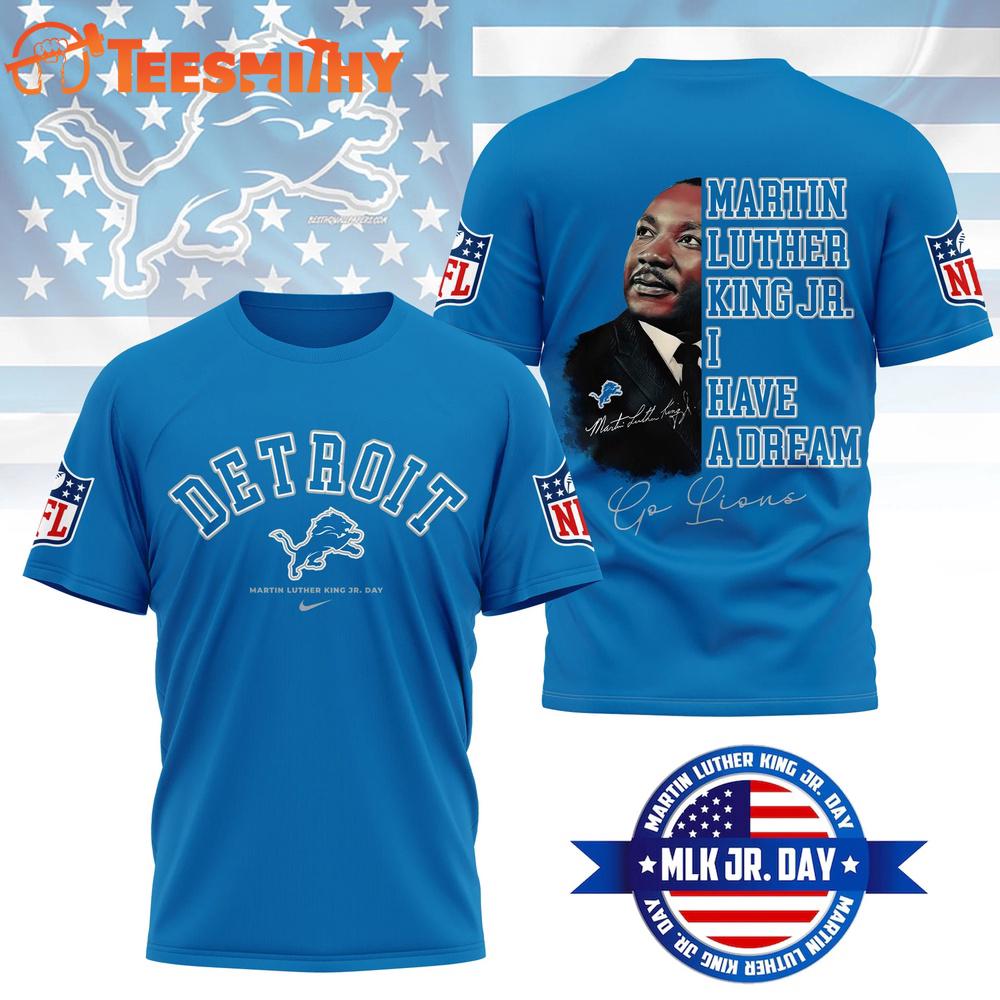Detroit Lions 2026 NFL Martin Luther King JR. Day 3D Shirt