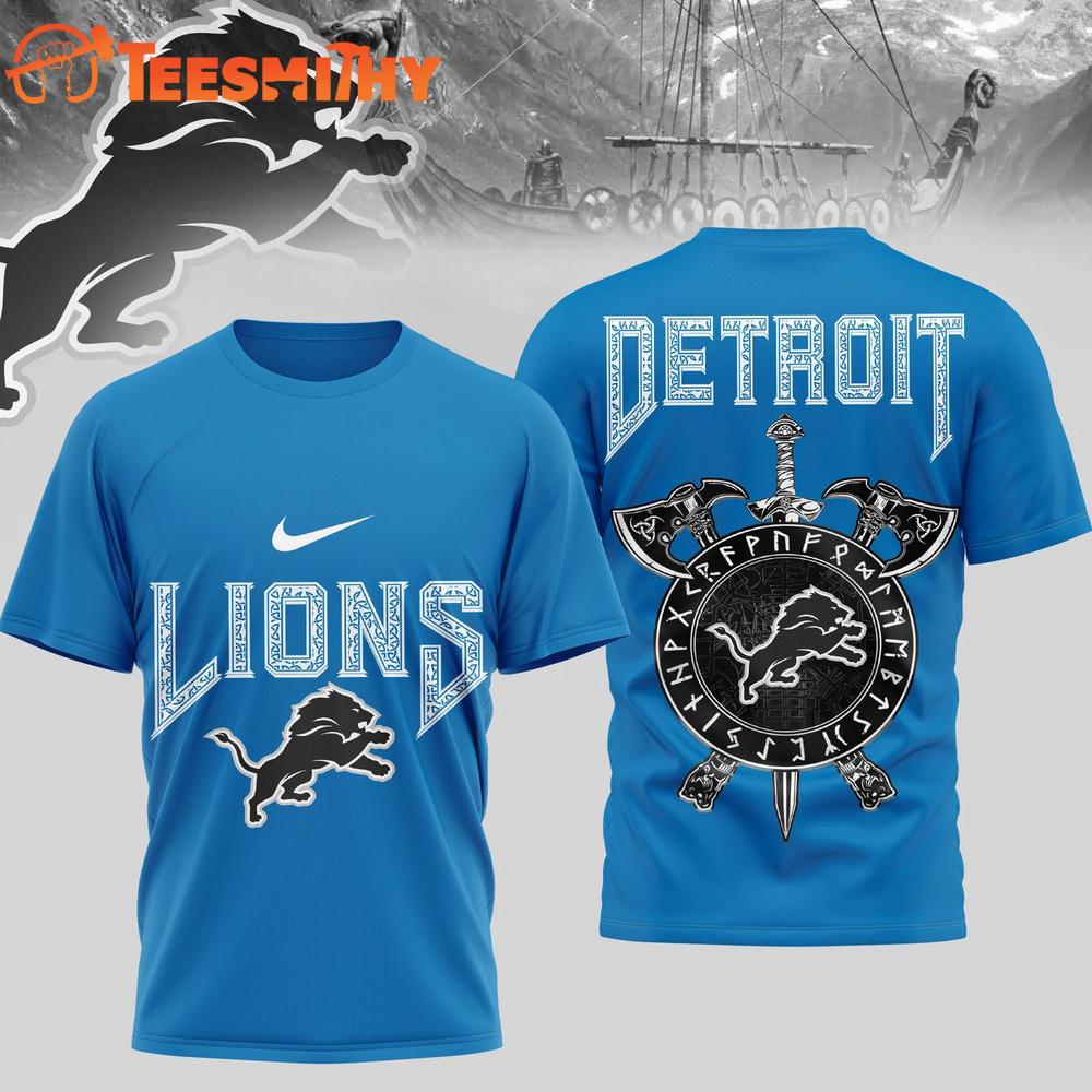 Detroit Lions 2026 NFL Viking Special New 3D Shirt