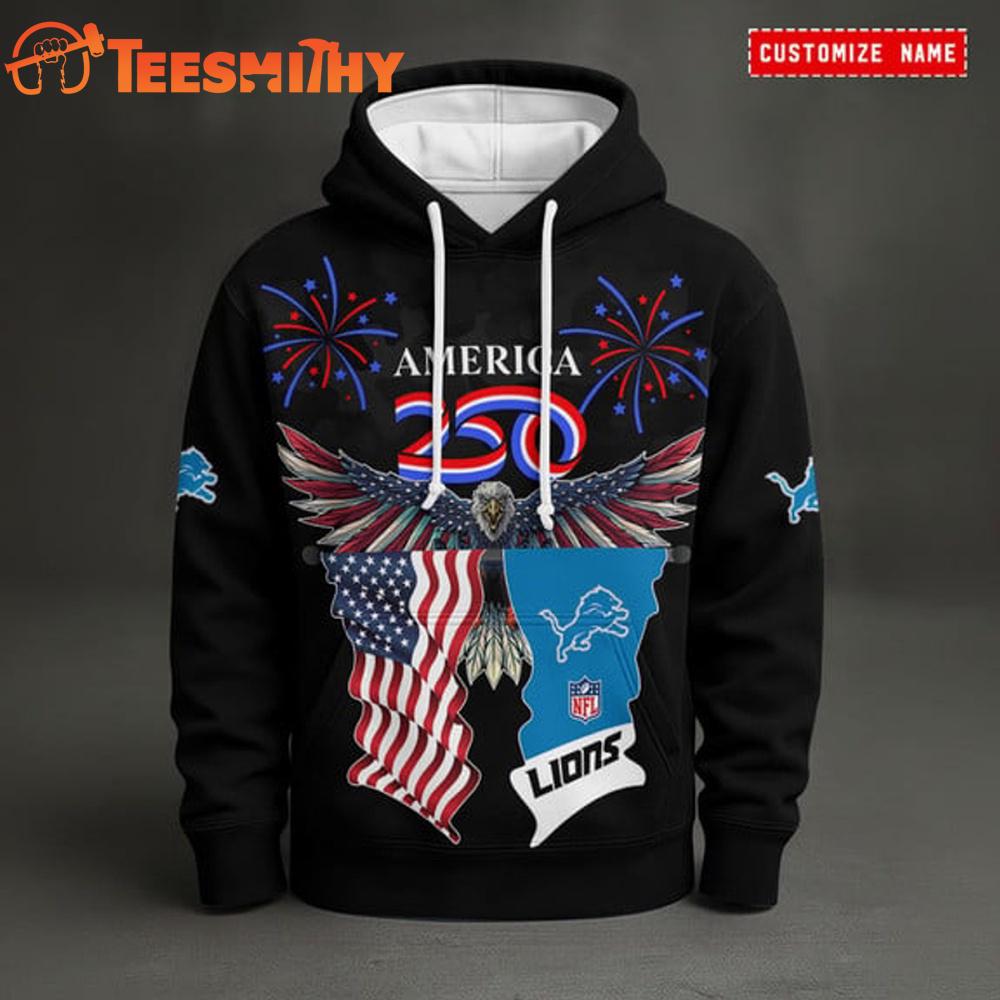 Detroit Lions 250th Anniversary of American 2026 Hoodie