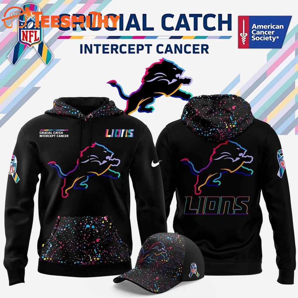 Detroit Lions NFL Crucial Catch 2025 New Design Hoodie