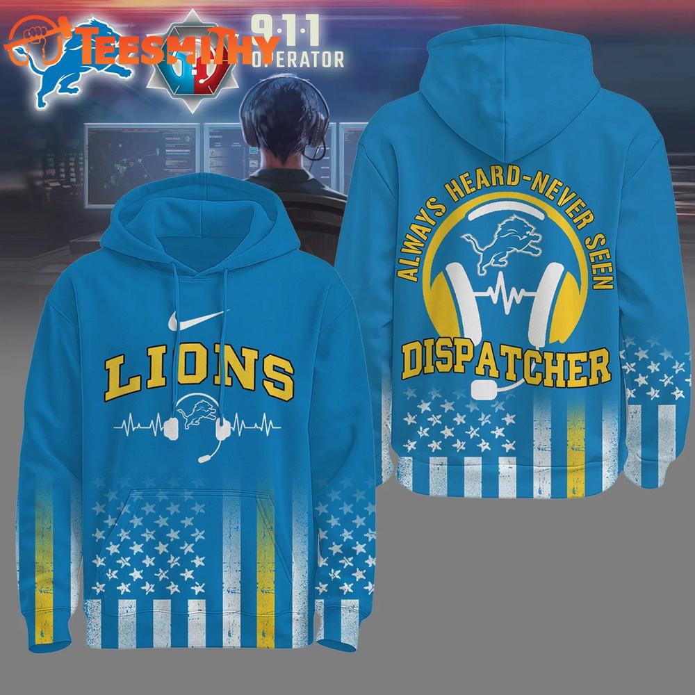 Detroit Lions NFL Dispatcher Fan Hoodie Shirt