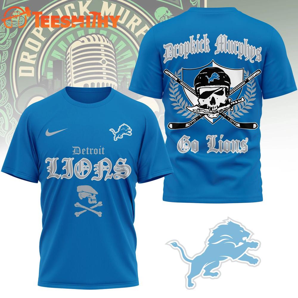 Detroit Lions NFL Dropkick Murphys Fan 3D T Shirt