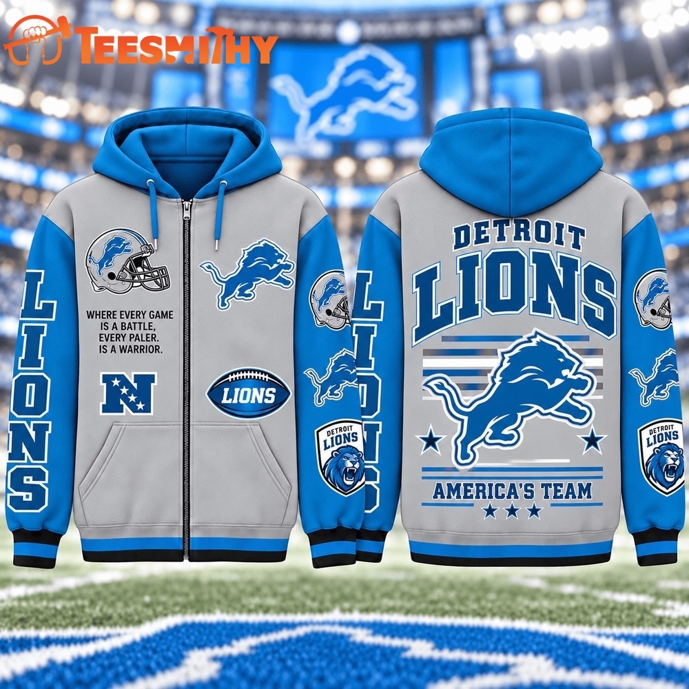 Detroit Lions NFL Gridiron Heritage Zip Hoodie