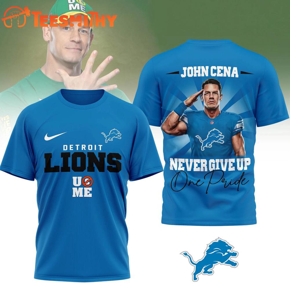 Detroit Lions NFL John Cena Fan Special New 3D Shirt