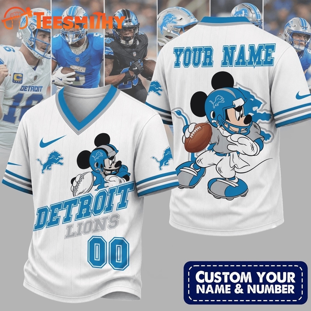 Detroit Lions NFL Mickey Quarterback Football Jersey