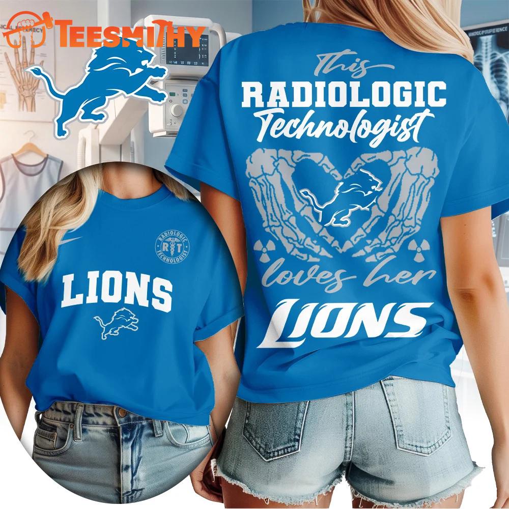 Detroit Lions NFL Radiology Technologist All Over Print T Shirt