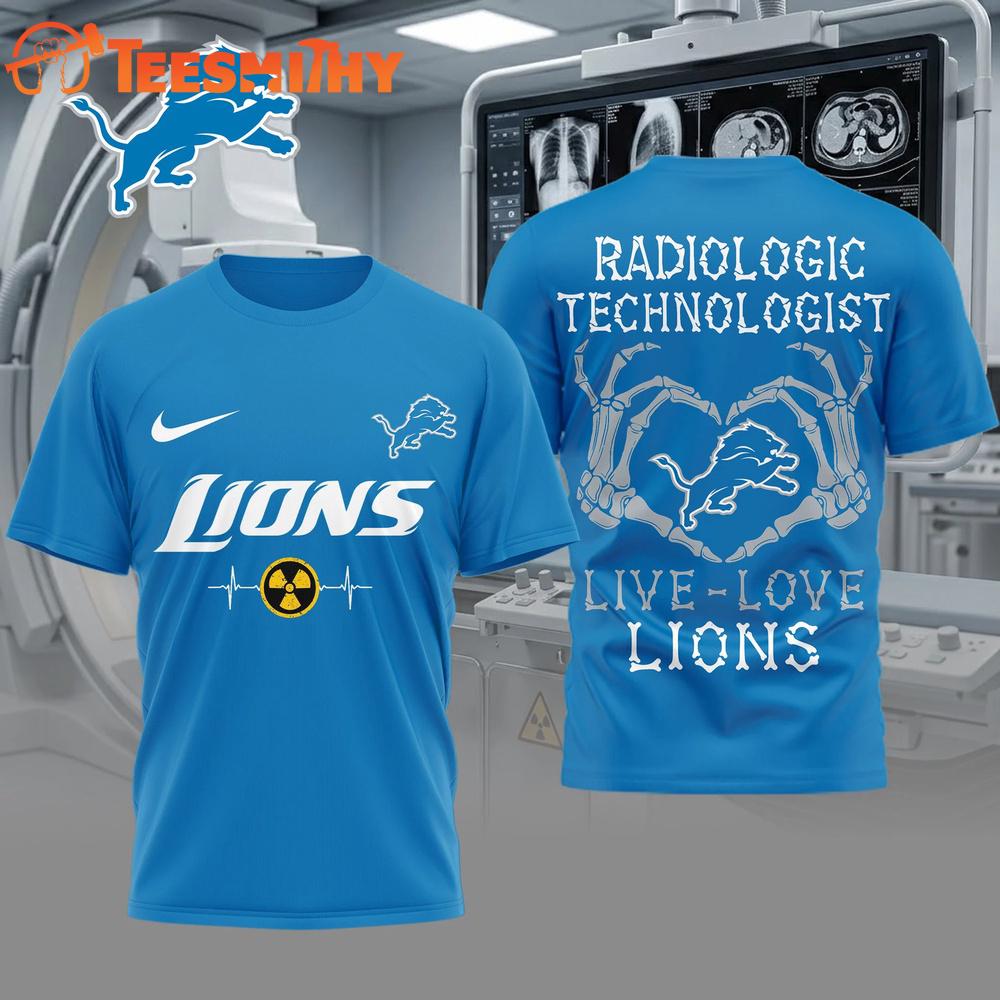 Detroit Lions NFL Radiology Technologist Game Day 3D Shirt