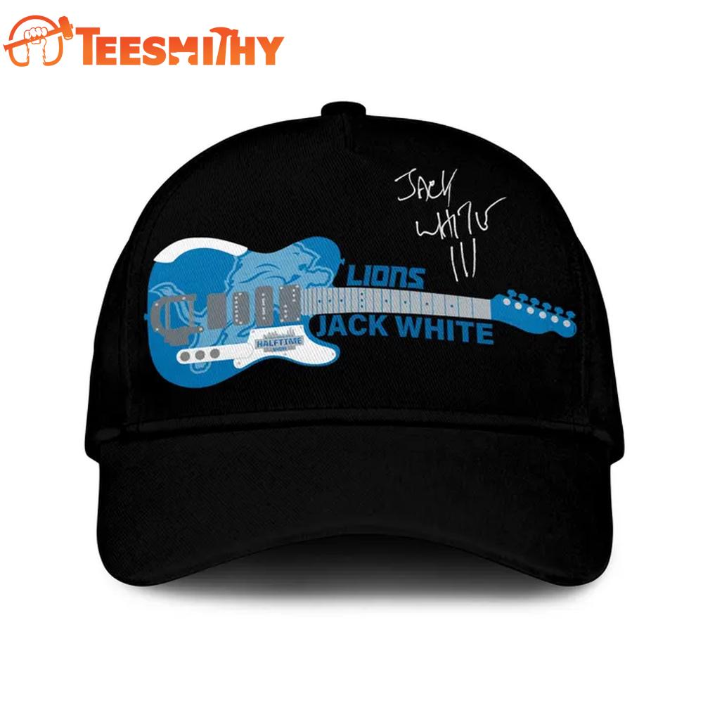 Detroit Lions x Jack White Thanksgiving Halftime Show Signature Cap