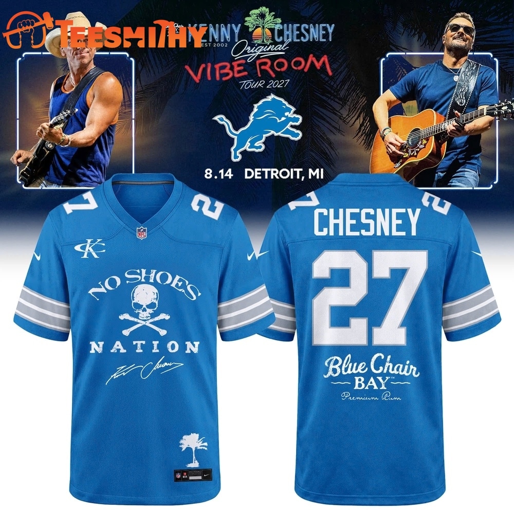 Detroit Lions x Kenny Chesney The Original Vibe Room Tour 2027 Football Jersey