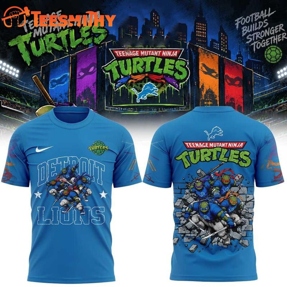 Detroit Lions x Teenage Mutant Ninja Turtles 2026 Graphic T Shirt