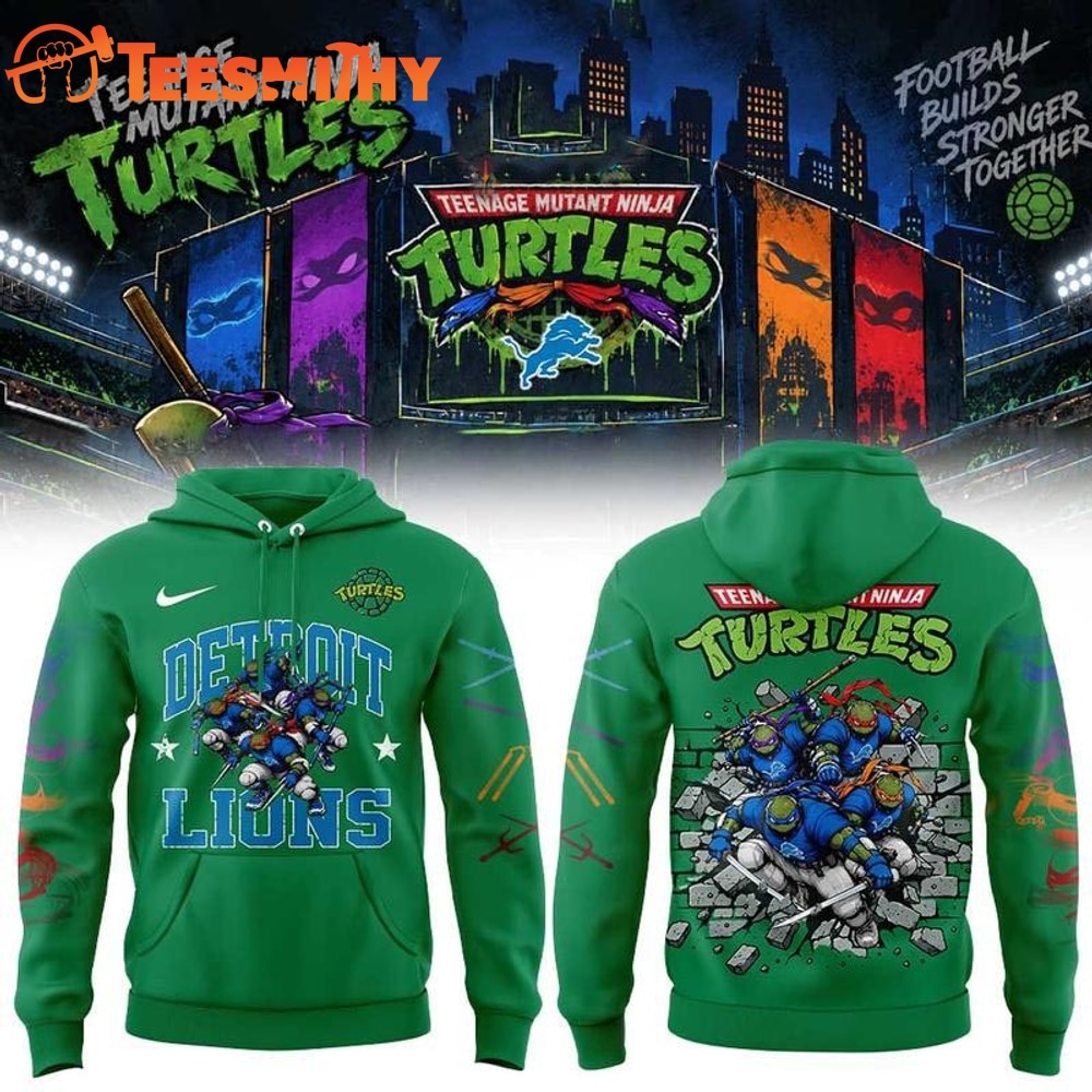 Detroit Lions x Teenage Mutant Ninja Turtles 2026 Limited Edition Hoodie