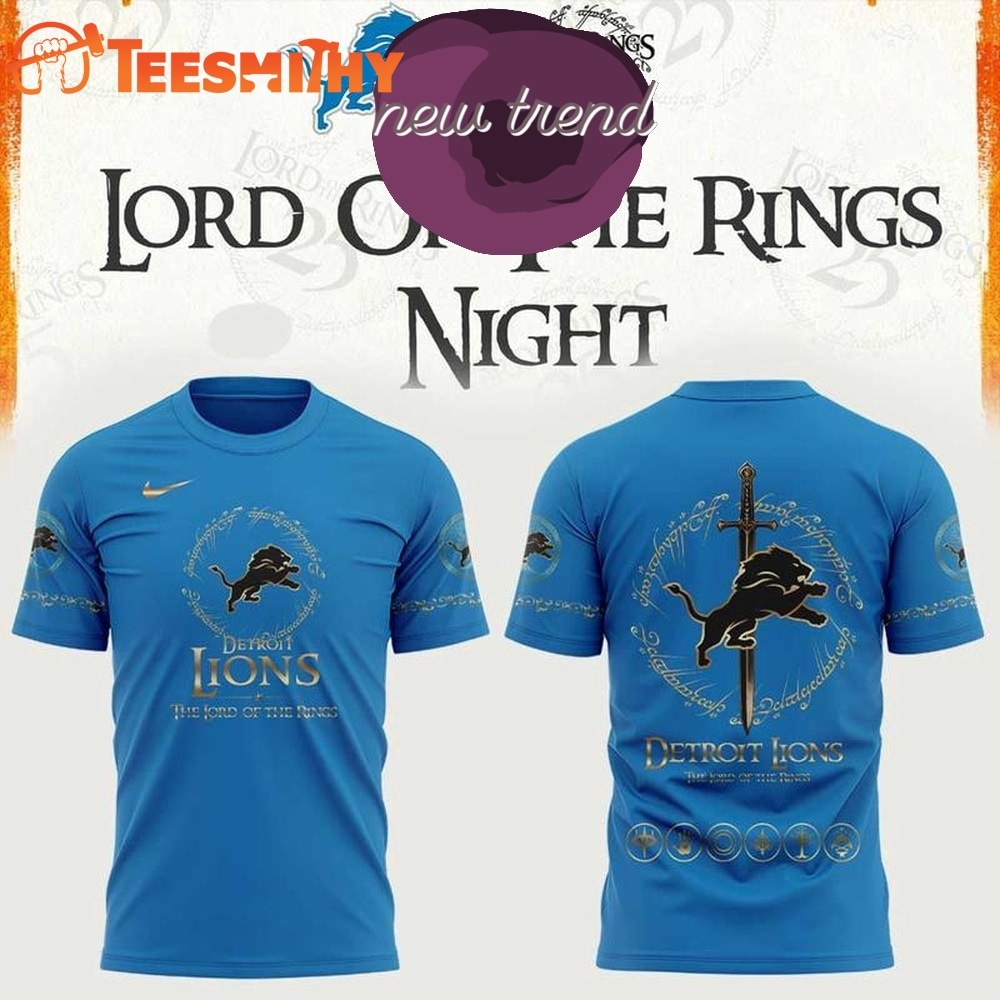 Detroit Lions x The Lord of the Rings 2026 3D Shirt