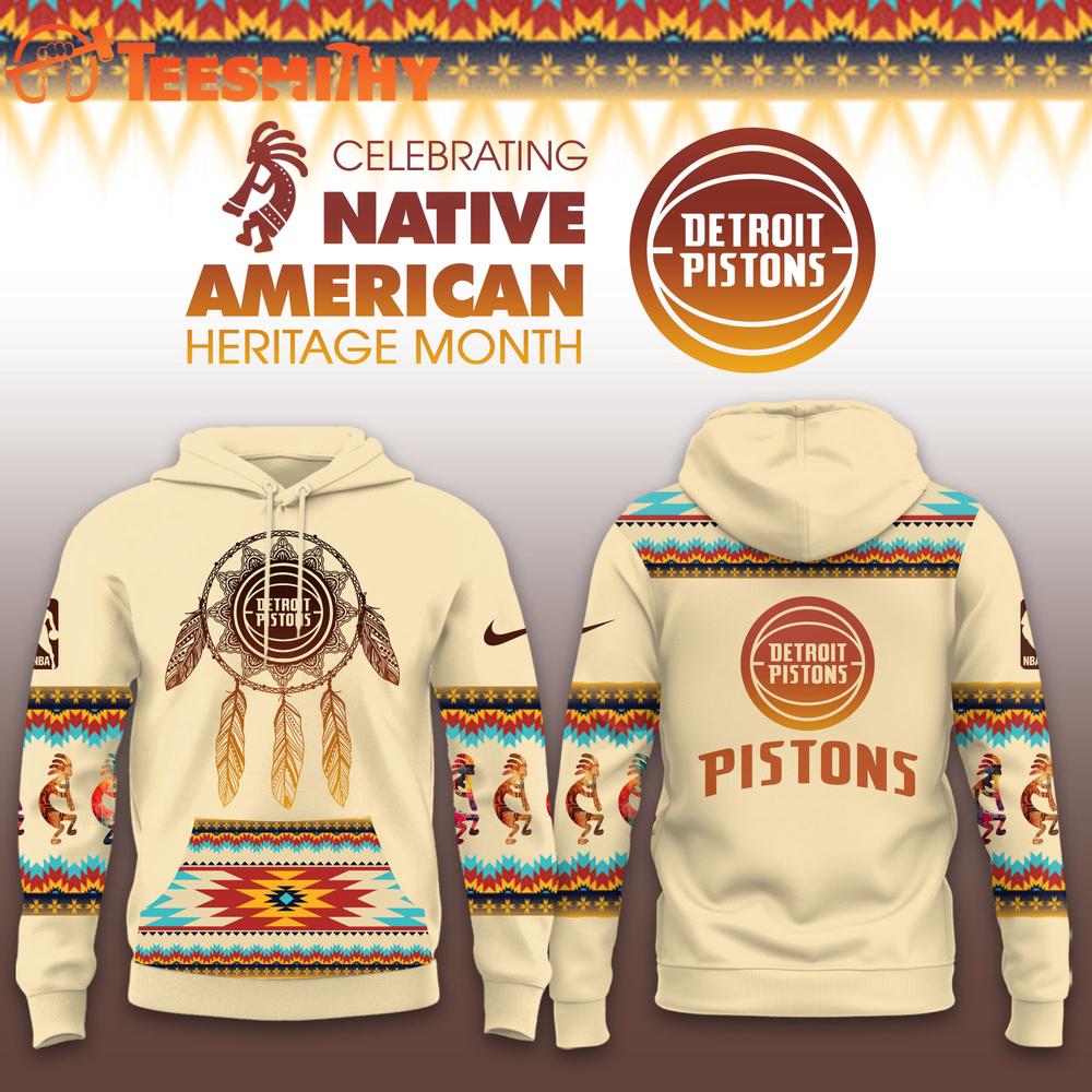 Detroit Pistons NBA Native American Heritage Limited Edition Hoodie Shirt