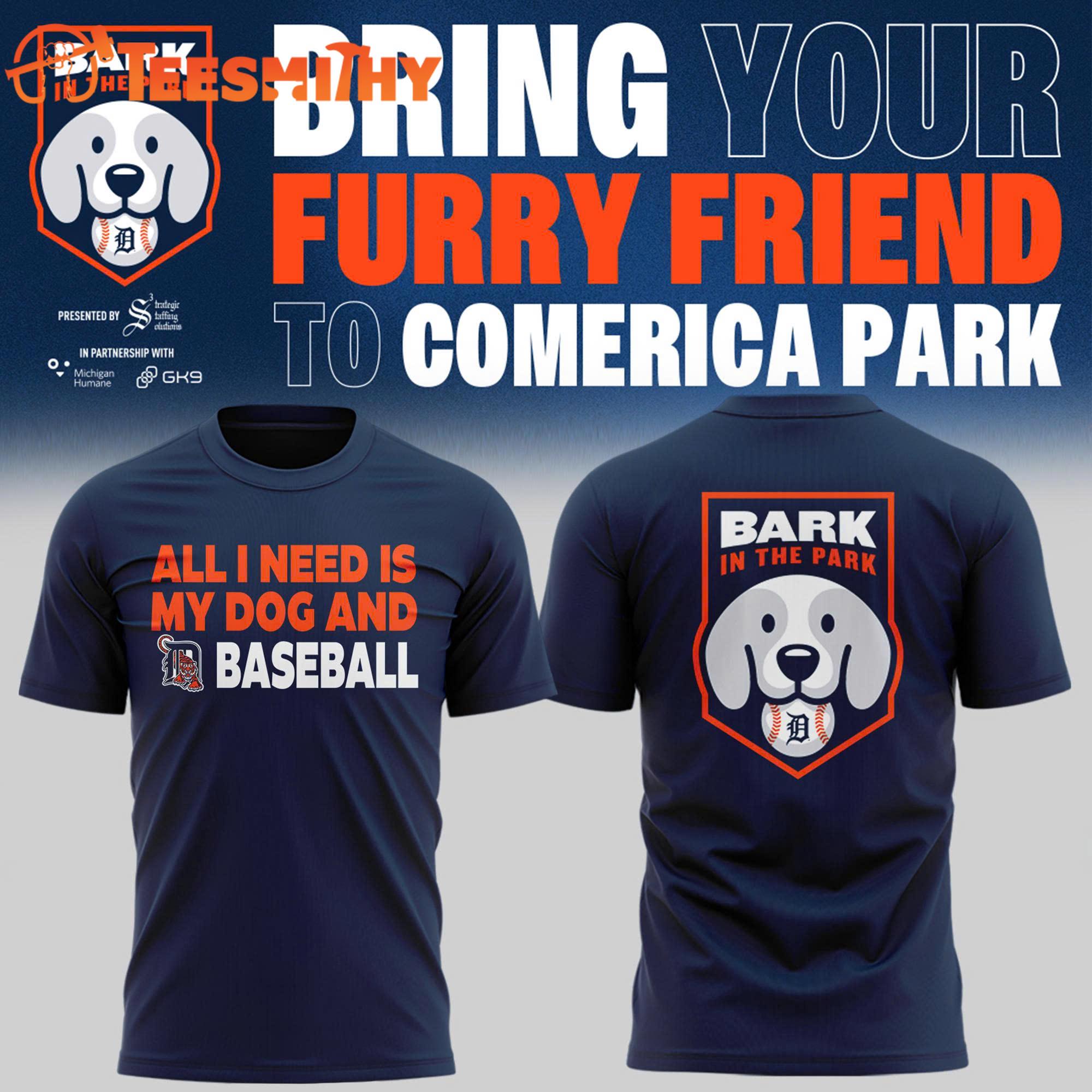 Detroit Tigers Bark In The Park Special Edition 3D Shirt Detroit Tigers Bark In The Park Special Edition 3D Shirt