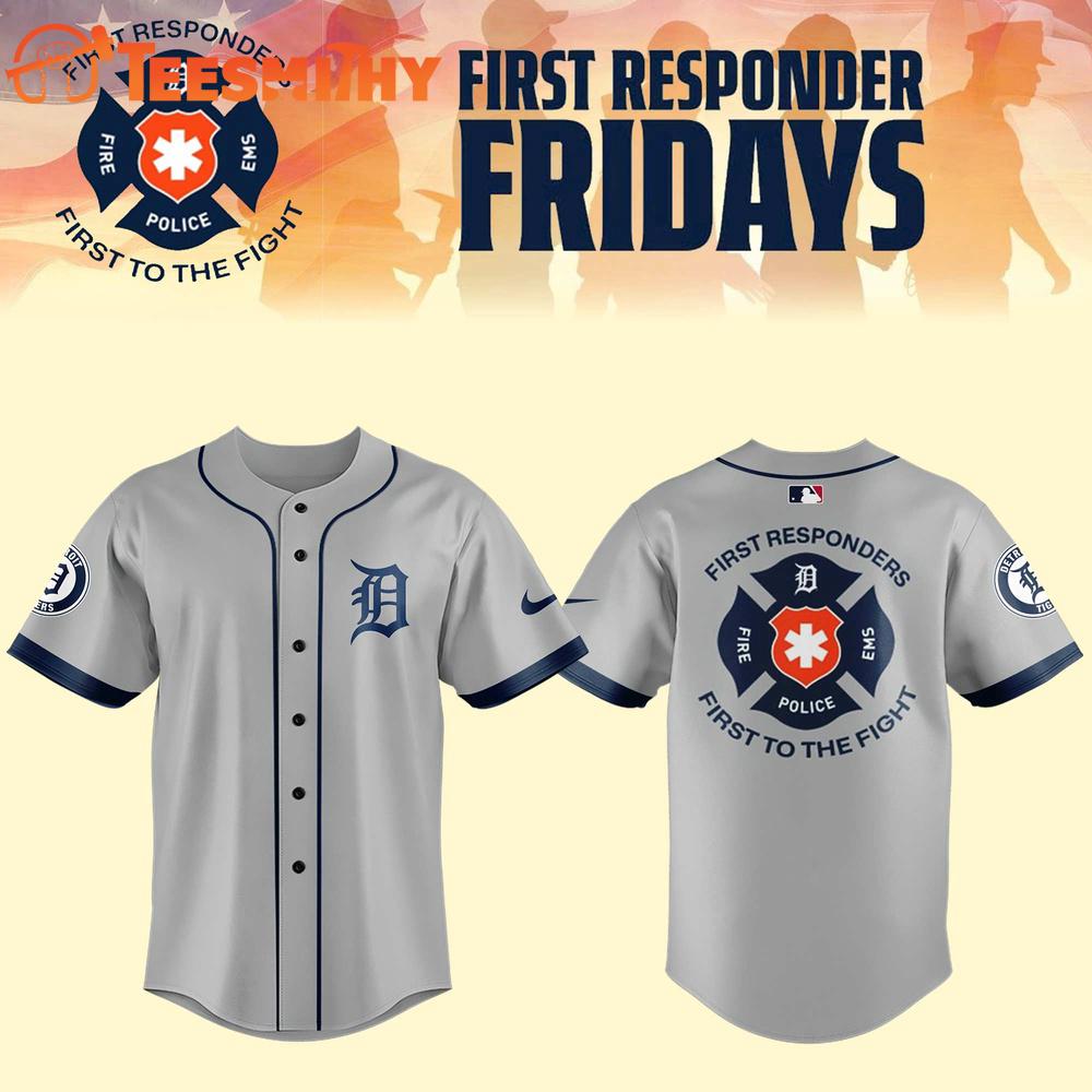 Detroit Tigers First Responders Fridays Jersey Shirt Detroit Tigers First Responders Fridays Jersey Shirt