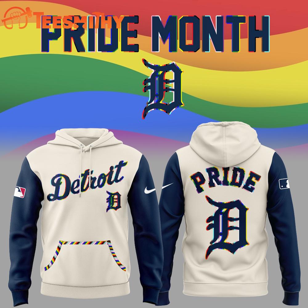 Detroit Tigers Happy Pride Month Hoodie Shirt