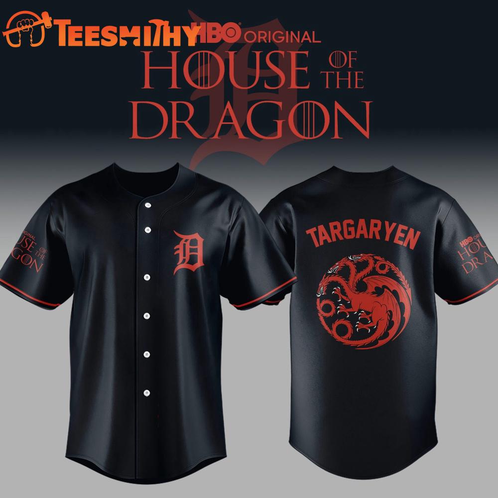 Detroit Tigers MLB House of the Dragon Jersey Shirt Detroit Tigers MLB House of the Dragon Jersey Shirt