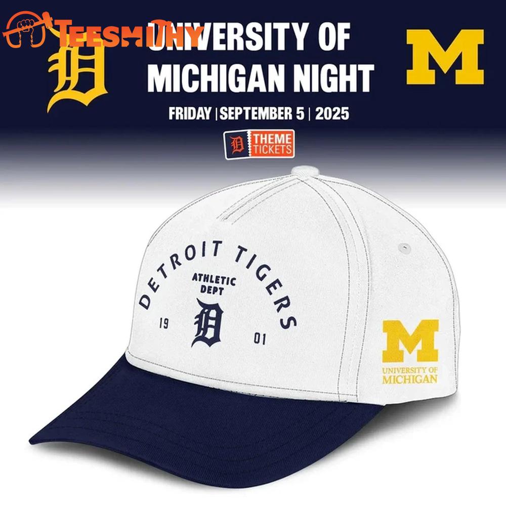 Detroit Tigers x Michigan Wolverines Night Game 2025 Limited Baseball Cap Detroit Tigers x Michigan Wolverines Night Game 2025 Limited Baseball Cap