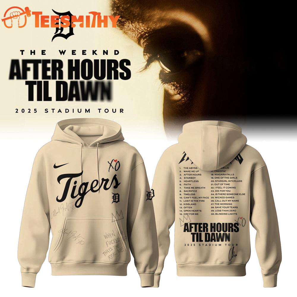 Detroit Tigers x The Weeknd After Hours Til Dawn Hoodie