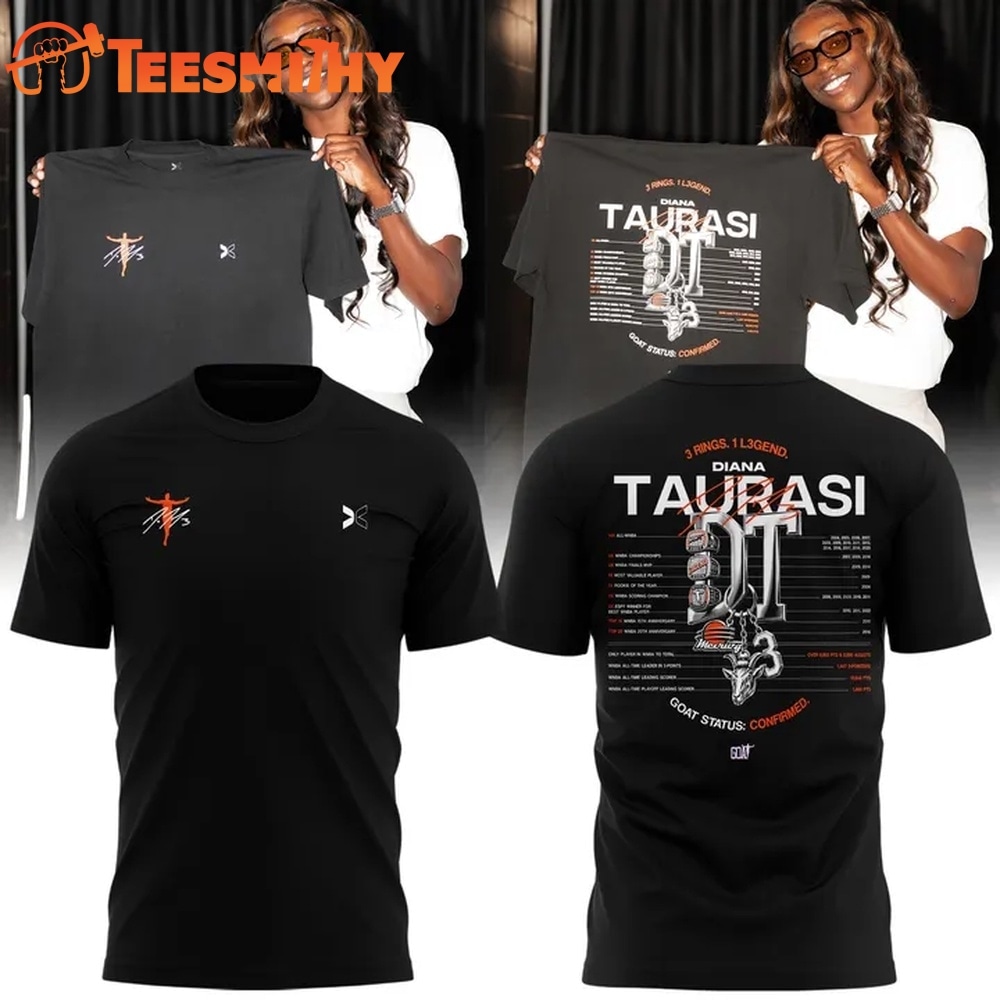 Diana Taurasi Phoenix Mercury x Togethxr 2026 Black T Shirt