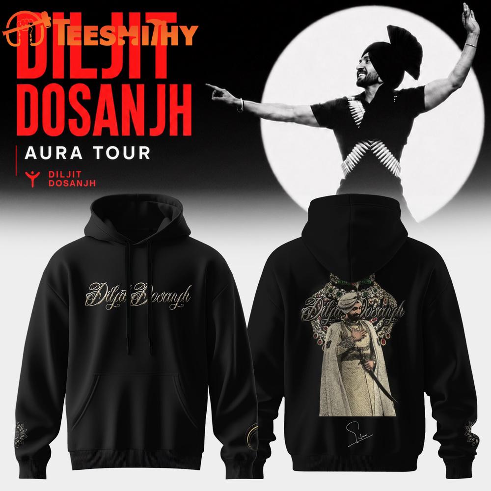 Diljit Dosanjh AURA World Tour 2026 Signature New Design Hoodie