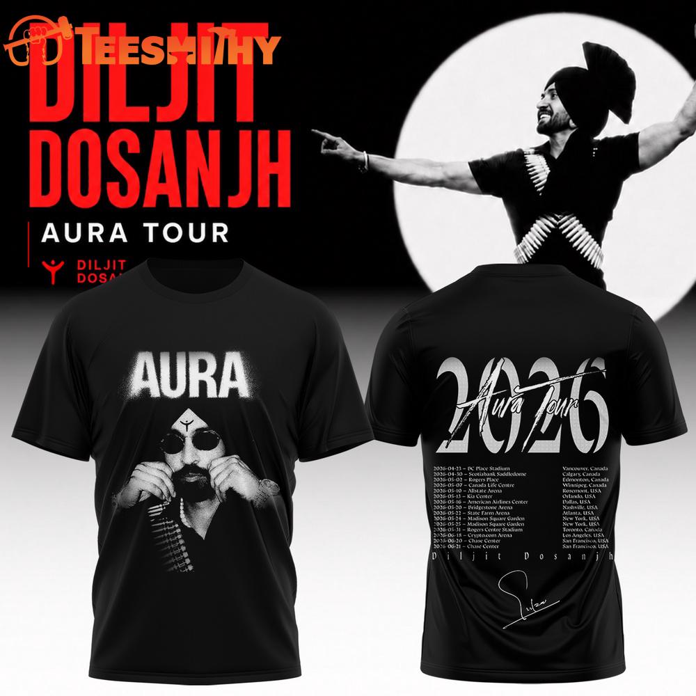 Diljit Dosanjh AURA World Tour 2026 Signature T Shirt