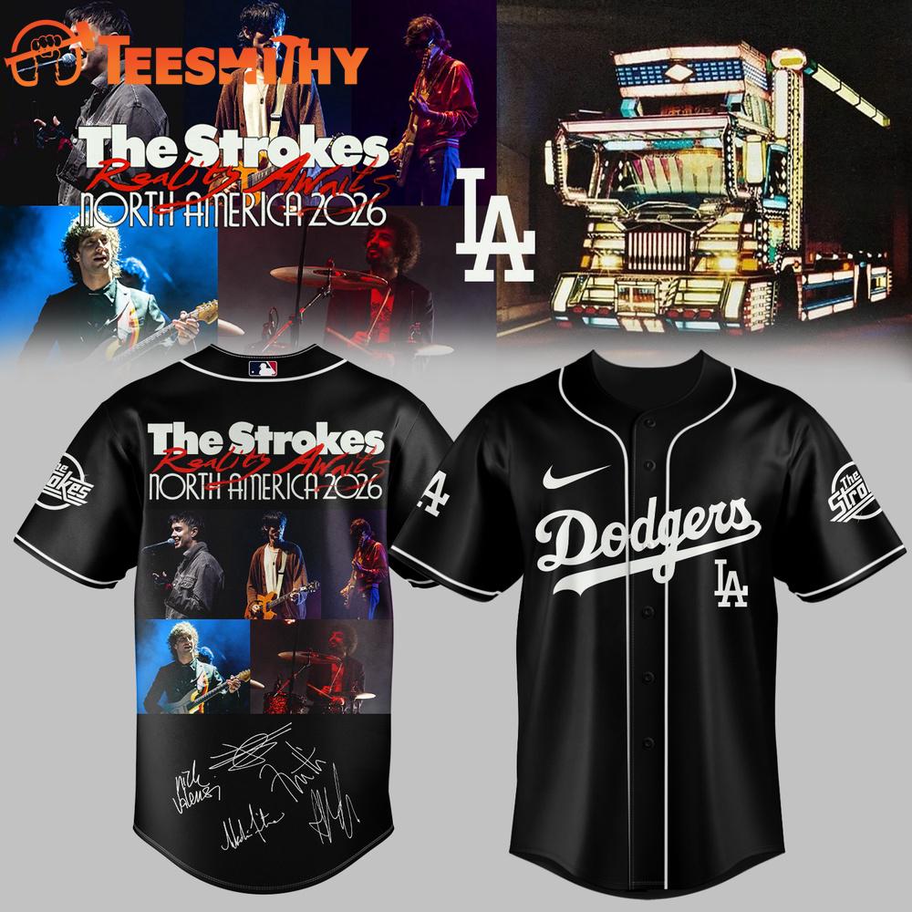 Dodgers x The Strokes Reality Awaits North America 2026 Signature Baseball Jersey