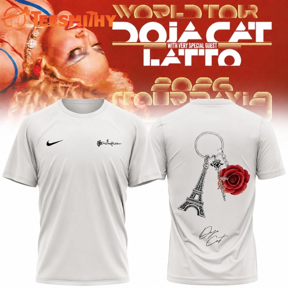 Doja Cat Tour Ma Vie World Tour 2026 Signature Graphic White T Shirt