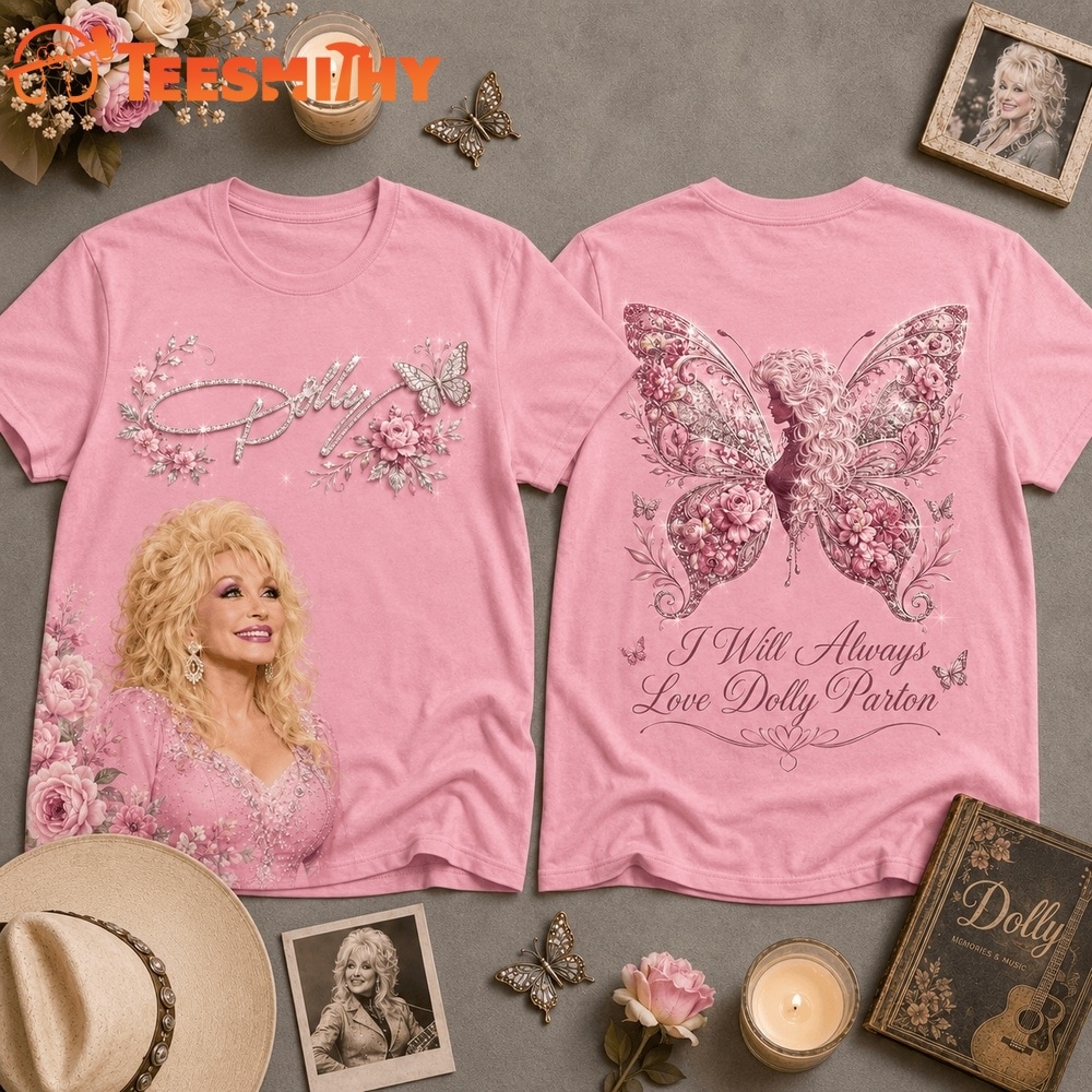 Dolly Parton Country Music Legend Memorial Pink Shirt