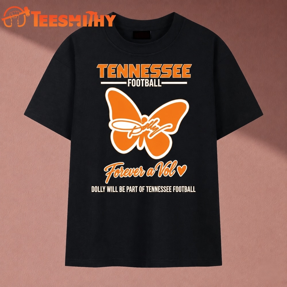 Dolly Parton Tennessee Volunteers Football Butterfly T Shirt