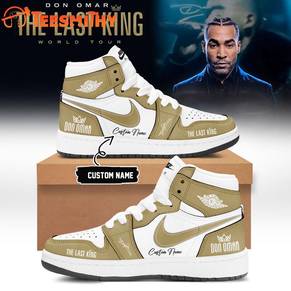 DON OMAR The Last King World Tour 2026 Air Jordan 1 Shoes