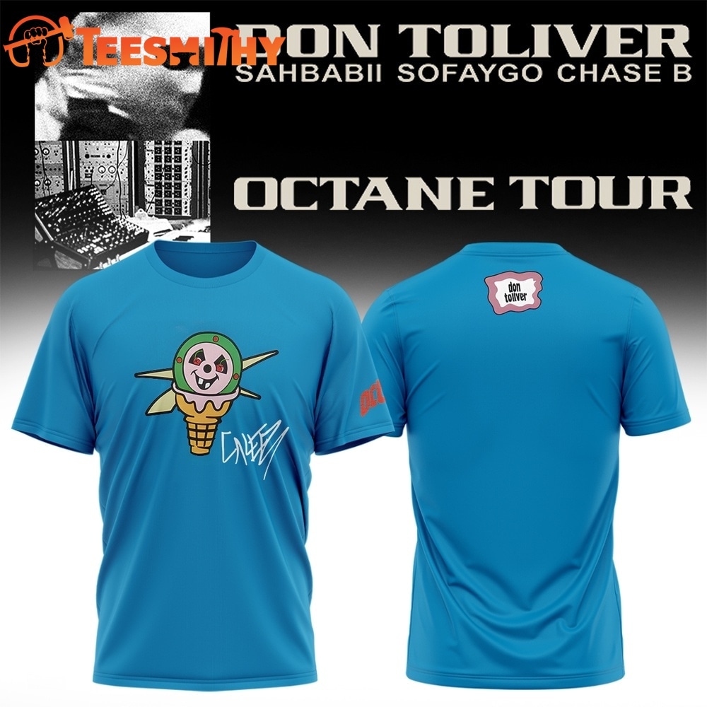 Don Toliver Octane Tour Signed 2026 Blue T Shirt